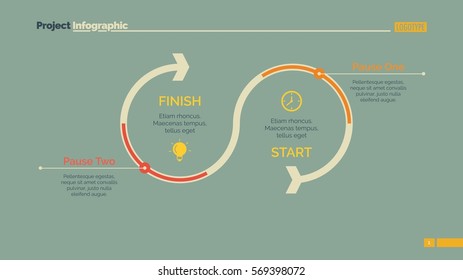 Timeline Arrow Diagram Slide Template