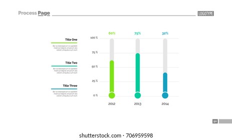 Timeline bar slide template