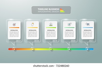 Timeline business concept infographic template, can be used for workflow layout, diagram, number options, timeline or milestones project.