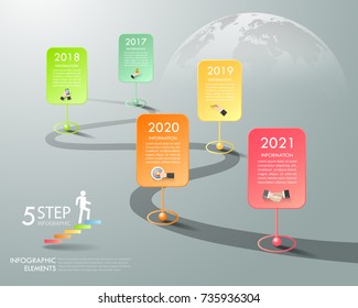 Timeline business concept infographic template, can be used for workflow layout, diagram, number options, timeline or milestones project.