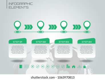Timeline business infographic elements concept some Elements of this image furnished by NASA