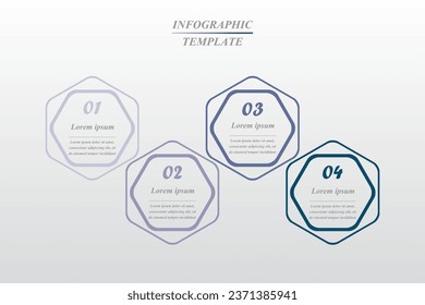 Timeline, Business-Präsentation oder Infografik mit 4 Optionen.