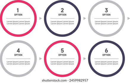 timeline, business steps in modern and simple