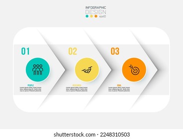 Timeline chart business infographic template.