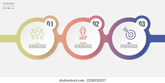 Timeline chart business infographic template.