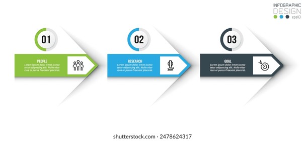 Timeline chart business infographic template.