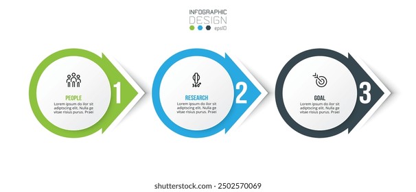 Timeline chart business infographic template.