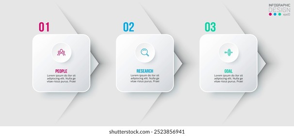 Timeline chart business infographic template.
