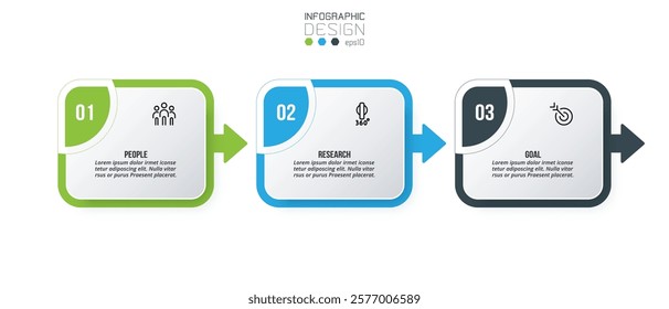 Timeline chart business infographic template.
