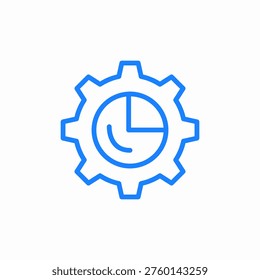 timeline chart icon sign vector