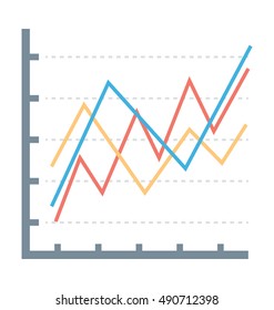 Timeline Chart Vector Icon