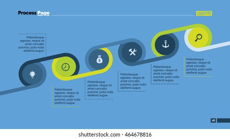Timeline Circle Connected Diagram Slide