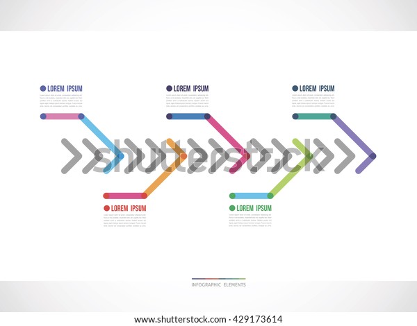 Timeline Color Arrows Stock Vector (Royalty Free) 429173614 | Shutterstock