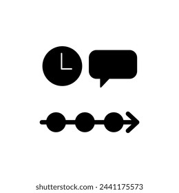 timeline concept line icon. Simple element illustration. timeline concept outline symbol design.