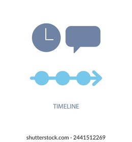 timeline concept line icon. Simple element illustration. timeline concept outline symbol design.