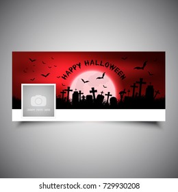 Timeline cover with spooky Halloween design