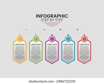 Timeline creator infographic design template.