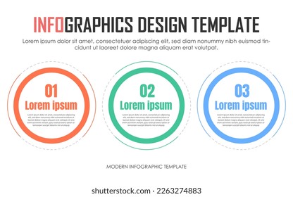 Timeline Creator infographic template. 3 Step timeline journey, calendar Flat simple infographics design template. presentation graph. Business concept with 3 options, vector illustration.