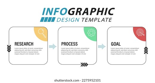 Timeline Creator infographic template. 3 Step timeline journey, calendar Flat simple infographics design template. presentation graph. Business concept with 3 options, vector illustration.