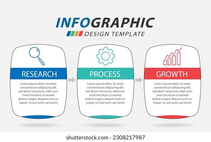 Plantilla de infografía de Creador de línea de tiempo. Viaje de línea de tiempo de 3 pasos, calendario Plano sencillo de diseño de infografías. gráfico de presentación. Concepto de negocio con 3 opciones, ilustración vectorial.