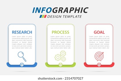 Timeline Creator infographic template. 3 Step timeline journey, calendar Flat simple infographics design template. presentation graph. Business concept with 3 options, vector illustration.