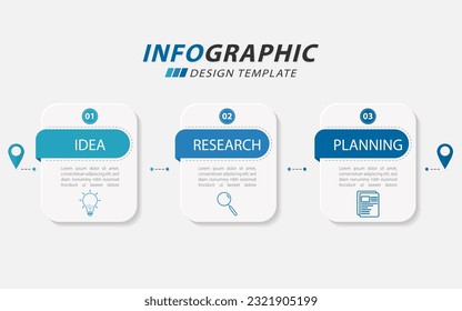 Plantilla de infografía del creador de línea de tiempo. Viaje de línea de tiempo de 3 pasos, calendario Plano sencillo de diseño de infografías. pasos de números de presentación. Concepto de negocio con 3 opciones, ilustración vectorial.