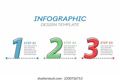 Timeline Creator infographic template. 3 Step timeline journey, calendar Flat simple infographics design template. presentation graph. Business concept with 3 options, vector illustration.