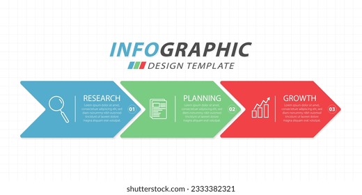 Timeline Creator infographic template. 3 Step timeline journey, calendar Flat simple infographics design template. presentation graph. Business concept with 3 options, vector illustration.