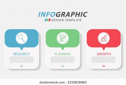 Plantilla de infografía del creador de línea de tiempo. Viaje de línea de tiempo de 3 pasos, calendario Plano sencillo de diseño de infografías. pasos de números de presentación. Concepto de negocio con 3 opciones, ilustración vectorial.