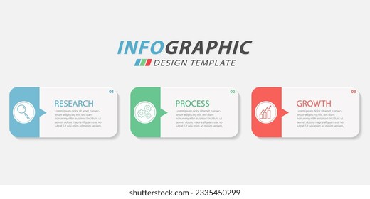 Plantilla de infografía del creador de línea de tiempo. Viaje de línea de tiempo de 3 pasos, calendario Plano sencillo de diseño de infografías. pasos de números de presentación. Concepto de negocio con 3 opciones, ilustración vectorial.