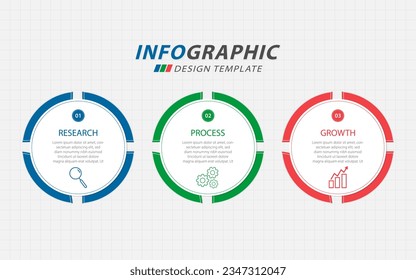 Timeline Creator infographic template. 3 Step timeline journey, calendar Flat simple infographics design template. presentation graph. Business concept with 3 options, vector illustration.