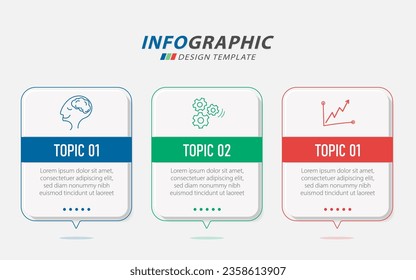 Timeline Creator infographic template. 3 Step timeline journey, calendar Flat simple infographics design template. presentation graph. Business concept with 3 options, vector illustration.