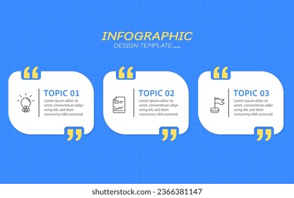 Timeline Creator infographic template. 3 Step timeline journey, calendar Flat simple infographics design template. presentation graph. Business concept with 3 options, vector illustration.