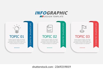 Timeline Creator infographic template. 3 Step timeline journey, calendar Flat simple infographics design template. presentation graph. Business concept with 3 options, vector illustration.