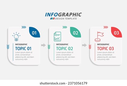 Timeline Creator infographic template. 3 Step timeline journey, calendar Flat simple infographics design template. presentation graph. Business concept with 3 options, vector illustration.