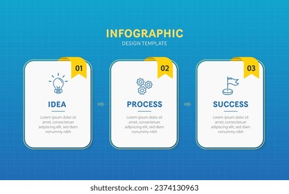 Timeline Creator infographic template. 3 Step timeline journey, calendar Flat simple infographics design template. presentation graph. Business concept with 3 options, vector illustration.