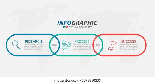 Timeline Creator infographic template. 3 Step timeline journey, calendar Flat simple infographics design template. presentation graph. Business concept with 3 options, vector illustration.