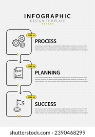 Timeline Creator infographic template. 3 Step timeline journey, calendar Flat simple infographics yellow design template. presentation graph. Business concept with 3 options, vector illustration.