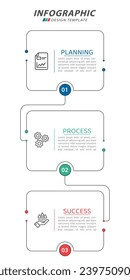 Timeline Creator infographic template. 3 Step timeline journey, calendar Flat simple infographics design template. presentation graph. Business concept with 3 options, vector illustration.