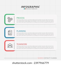 Timeline Creator infographic template. 3 Step timeline journey, calendar Flat simple infographics design template. presentation graph. Business concept with 3 options, vector illustration.