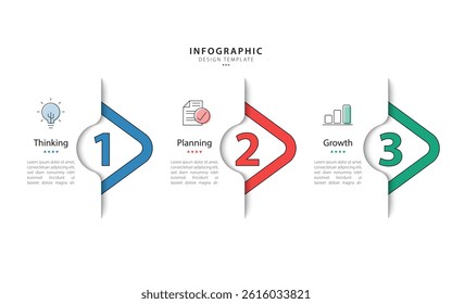 Timeline Creator infographic template. 3 Step timeline journey, calendar Flat simple infographics design template. presentation graph. Business concept with 3 options, vector illustration.
