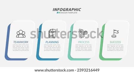 Timeline Creator infographic template. 4 Step timeline journey, calendar Flat simple infographics design template. presentation graph. Business concept with 4 options, vector illustration.