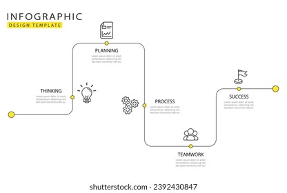 Plantilla de infografía de Creador de línea de tiempo. Viaje de línea de tiempo de 5 pasos, calendario Plano sencillo de diseño de infografías. gráfico de presentación. Concepto de negocio con 5 opciones, ilustración gantt vector.