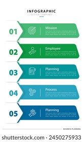 Timeline Creator infographic template. 5 Step timeline journey, calendar Flat simple infographics design template. presentation graph. Business concept with 5 options, gantt vector illustration.