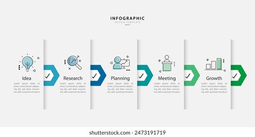 Timeline Creator infographic template. 5 Step timeline journey, calendar Flat simple infographics design template. presentation graph. Business concept with 5 options, gantt vector illustration.