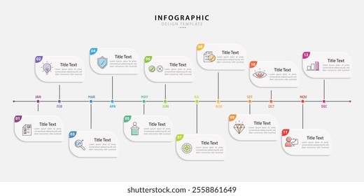 Timeline Creator infographic template. 5 Step timeline journey, calendar Flat simple infographics design template. presentation graph. Business concept with 5 options, gantt vector illustration.