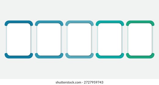 Modelo de infográfico do Criador de Linha do Tempo. 5 Passo jornada de linha do tempo, calendário Modelo simples de design de infográficos. gráfico de apresentação. Conceito de negócios com 5 opções, ilustração de vetor de gantt.