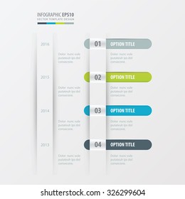 timeline design   Green, blue, gray color