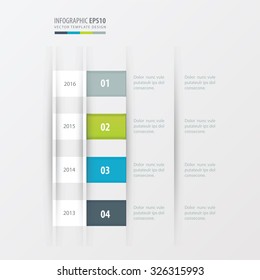 timeline design design  Green, blue, gray color