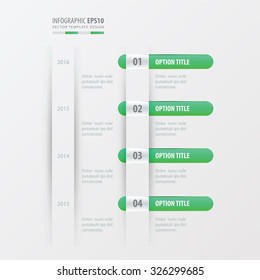 timeline design  green  gradient color